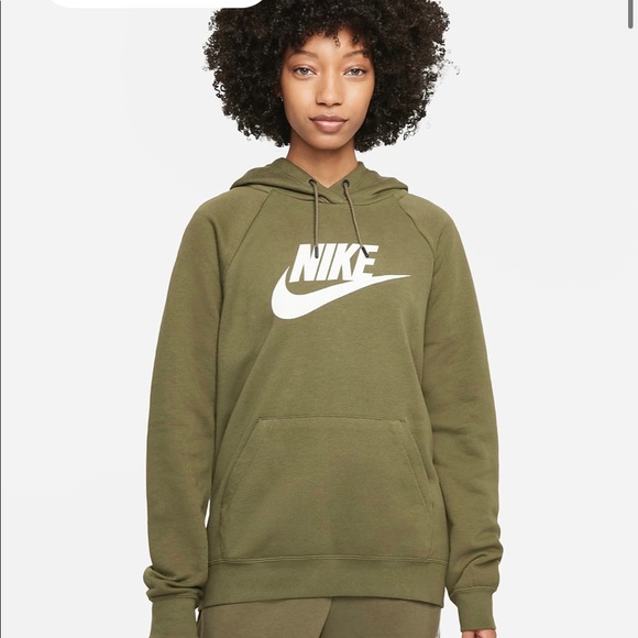 Nike | Tops | Army Green Nike Hoodie Size Small | Poshmark